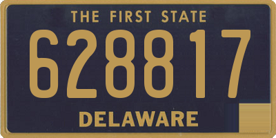 DE license plate 628817