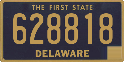 DE license plate 628818