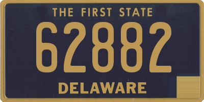 DE license plate 62882