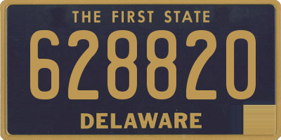 DE license plate 628820