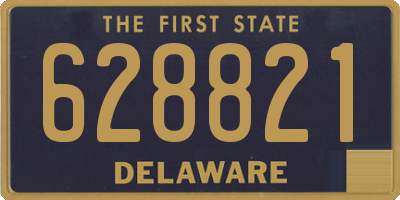 DE license plate 628821