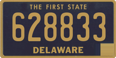DE license plate 628833