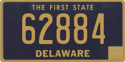 DE license plate 62884