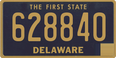 DE license plate 628840