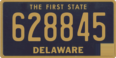 DE license plate 628845
