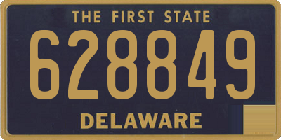 DE license plate 628849