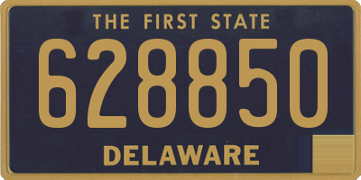 DE license plate 628850