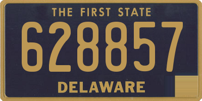 DE license plate 628857