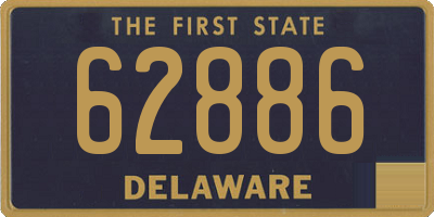 DE license plate 62886