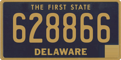 DE license plate 628866