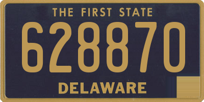 DE license plate 628870