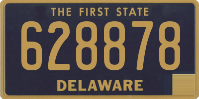 DE license plate 628878