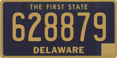 DE license plate 628879