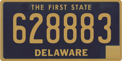DE license plate 628883