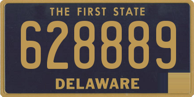 DE license plate 628889