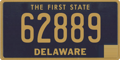 DE license plate 62889