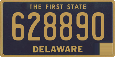 DE license plate 628890