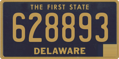 DE license plate 628893