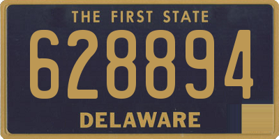 DE license plate 628894