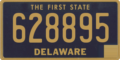 DE license plate 628895
