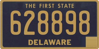 DE license plate 628898