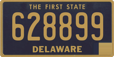 DE license plate 628899