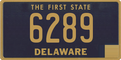 DE license plate 6289