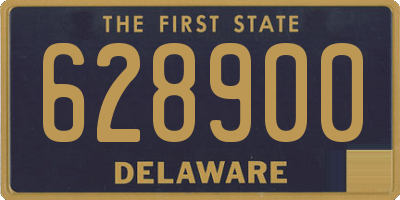 DE license plate 628900
