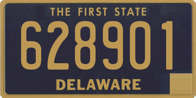 DE license plate 628901