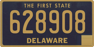 DE license plate 628908