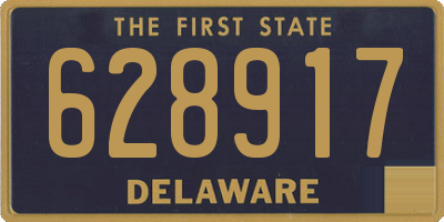 DE license plate 628917