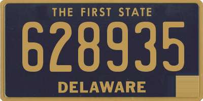DE license plate 628935