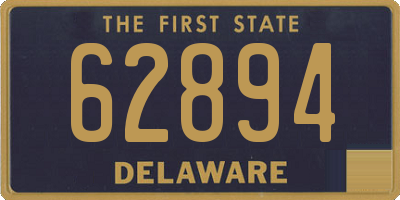 DE license plate 62894