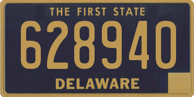 DE license plate 628940