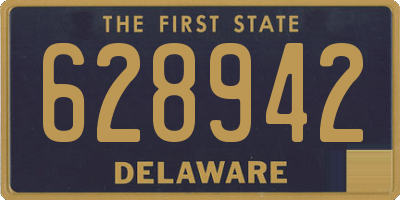 DE license plate 628942