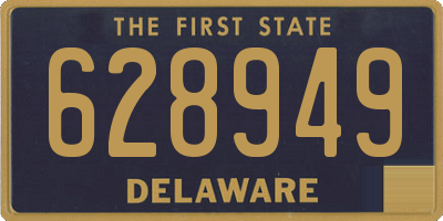 DE license plate 628949