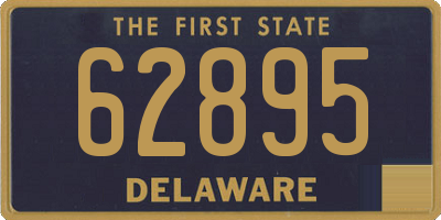 DE license plate 62895