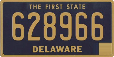 DE license plate 628966