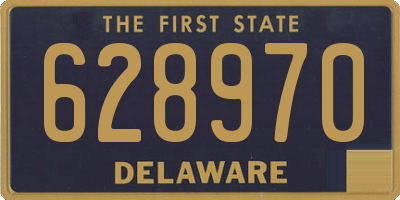 DE license plate 628970
