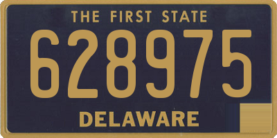 DE license plate 628975