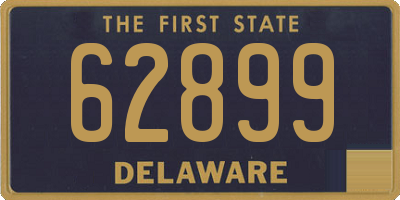 DE license plate 62899