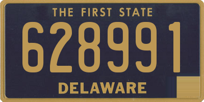DE license plate 628991