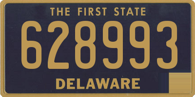 DE license plate 628993