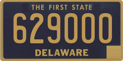 DE license plate 629000