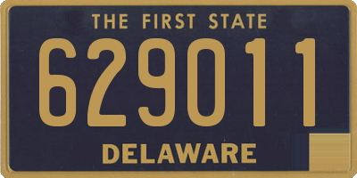 DE license plate 629011