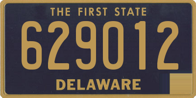 DE license plate 629012