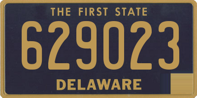 DE license plate 629023