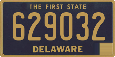 DE license plate 629032