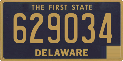 DE license plate 629034