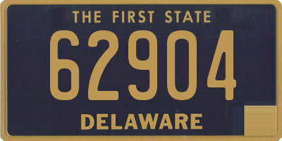 DE license plate 62904